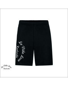 Kurze Hose "La Vida Loca Karlsruhe" Schriftzug groß, schwarz