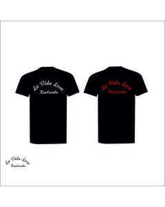 T-Shirt "La Vida Loca Karlsruhe" Schriftzug, schwarz
